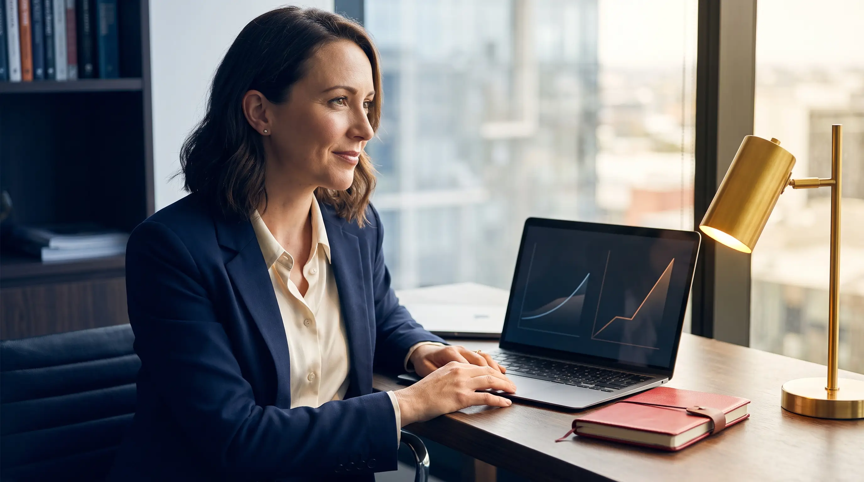 Melbourne business owner weighing SEO versus Google Ads at her desk